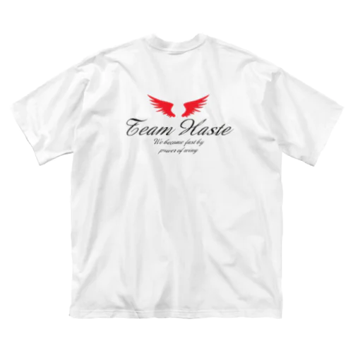 Team Haste ブラック ビッグシルエットTシャツ