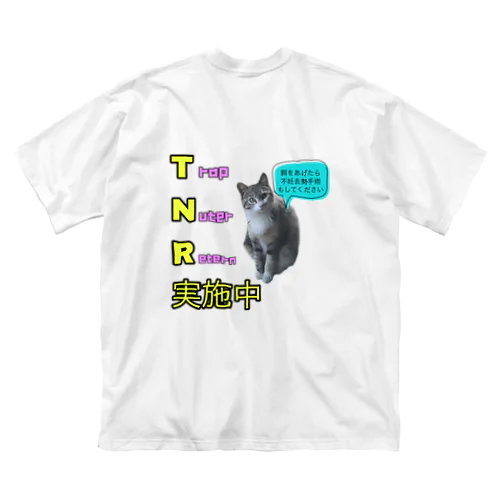 保護猫マミーのTNR実施中 ビッグシルエットTシャツ