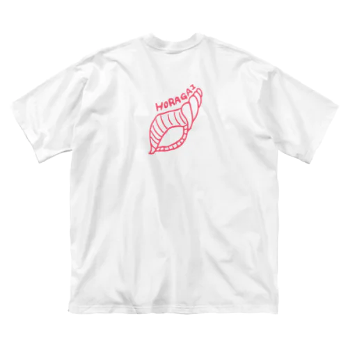 HORAGAI PINK ビッグシルエットTシャツ