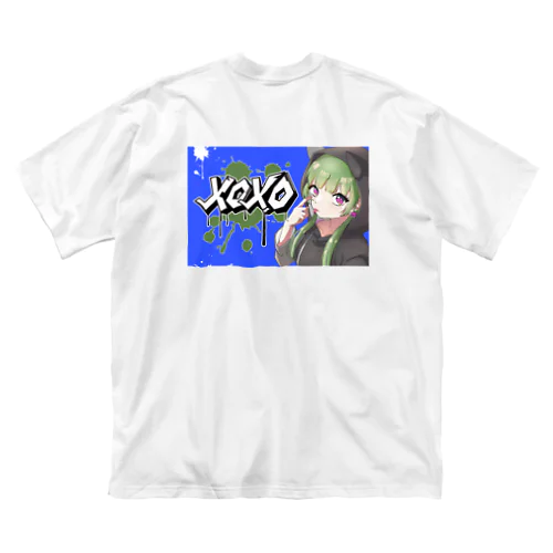 XOXOシリーズ【Hannya】Ver.BLUE ビッグシルエットTシャツ