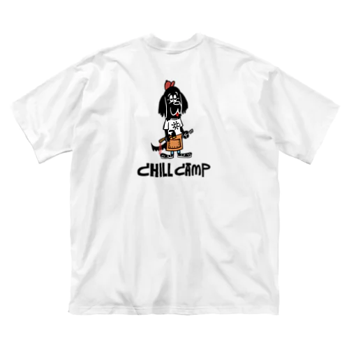 chill camp dog ビッグシルエットTシャツ