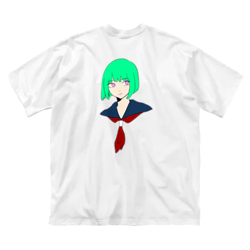 セーラー服の蛍光ちゃん ビッグシルエットTシャツ