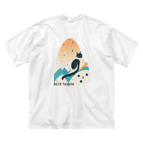 【BLUE NORTH】キャットシルエットデザイン Big T-Shirt