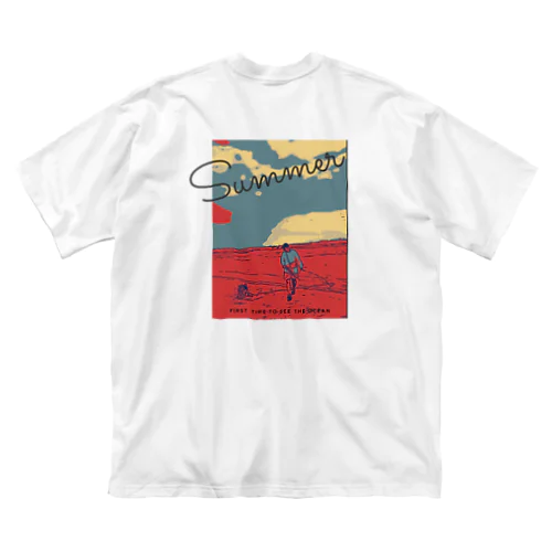 ミニチュアシュナウザー　B&S ocean ビッグシルエットTシャツ