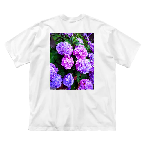 紫陽花(梅雨) ビッグシルエットTシャツ