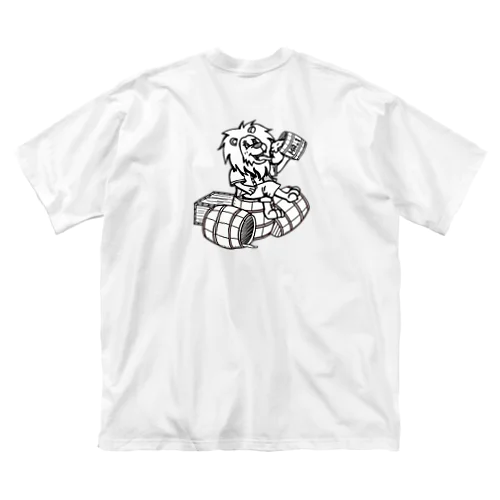 MA-1 Lion バックプリント ビッグシルエットTシャツ