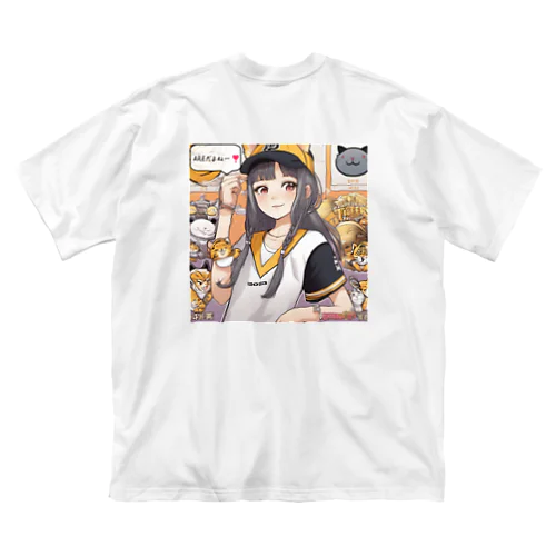 阪神タイガース　優勝　マスコット　トラ娘 ビッグシルエットTシャツ