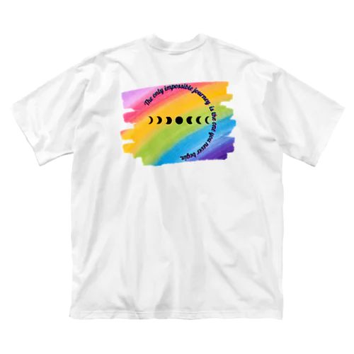 満ち欠ける月rainbow ビッグシルエットTシャツ