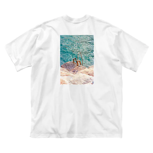 季節外れの海水浴 ビッグシルエットTシャツ