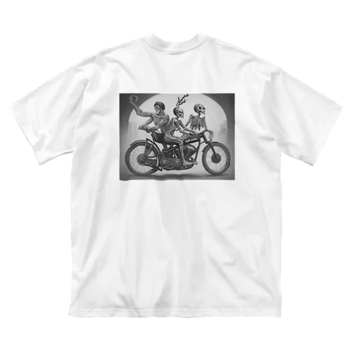 ドクロとバイク Big T-Shirt