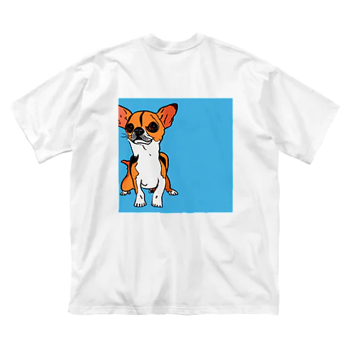 チワワのイラストグッズ ビッグシルエットTシャツ