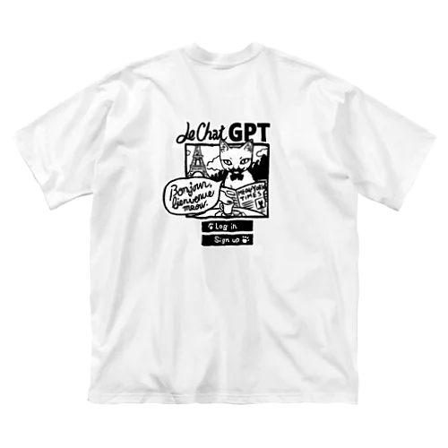 にゃんこGPT(バックプリント) Big T-Shirt