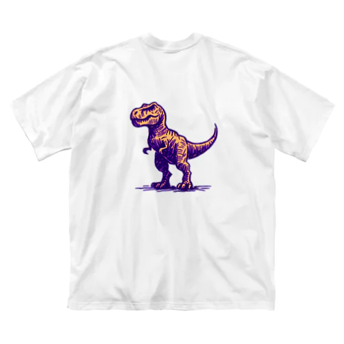 恐竜くん【大人気の粗絵シリーズ】 Big T-Shirt