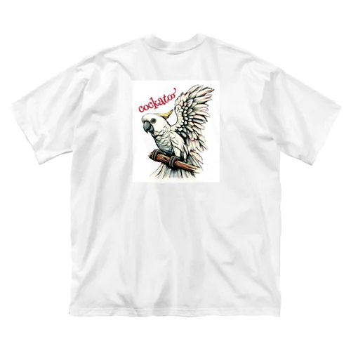 羽ばたくコカトゥー(キバタン) Big T-Shirt