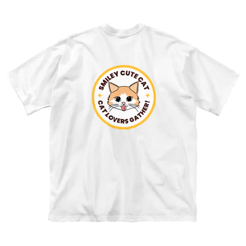 舌ペロ猫 ビッグシルエットTシャツ