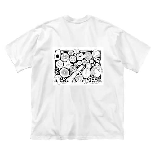 野菜晩餐会 ビッグシルエットTシャツ