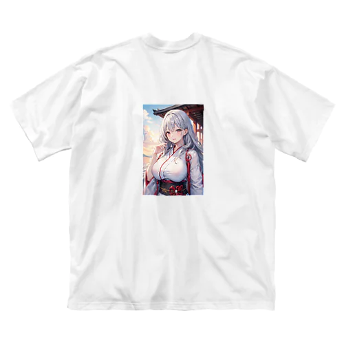 綺麗な巫女 ビッグシルエットTシャツ