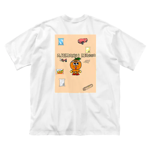 あじまるくん(ポスター風) ビッグシルエットTシャツ