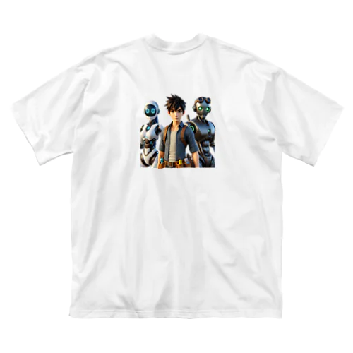 未来都市のロボットたち Big T-Shirt