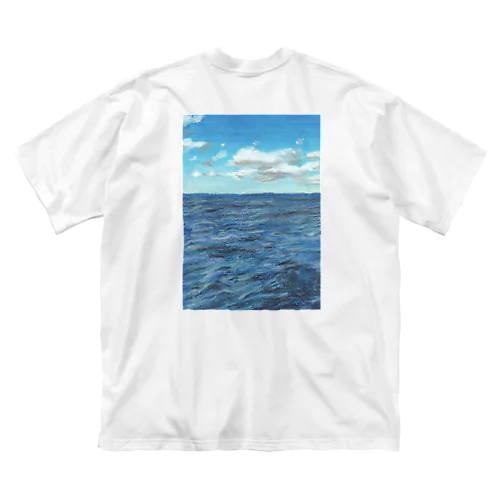 海のTシャツ＆ワンポイントりんご ビッグシルエットTシャツ