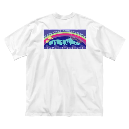 〔Back Print〕 Hawaiian monument ビッグシルエットTシャツ