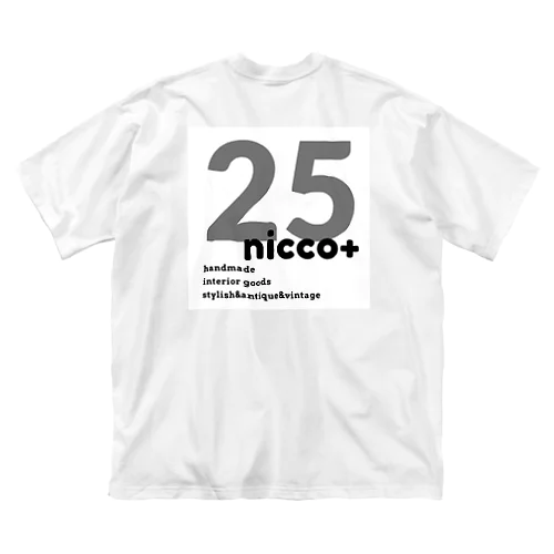 25nicco +オリジナルロゴ 루즈핏 티셔츠