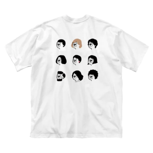 toco many heads. ビッグシルエットTシャツ