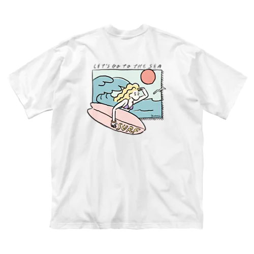 海へ行こう（裸眼編） ビッグシルエットTシャツ