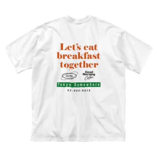 Good  Morning Coffee ビッグシルエットTシャツ