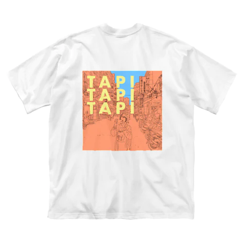 タピタピタピ ビッグシルエットTシャツ