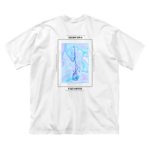 unreal . / white ビッグシルエットTシャツ