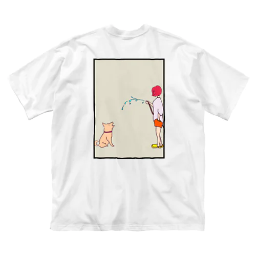 水やり ビッグシルエットTシャツ