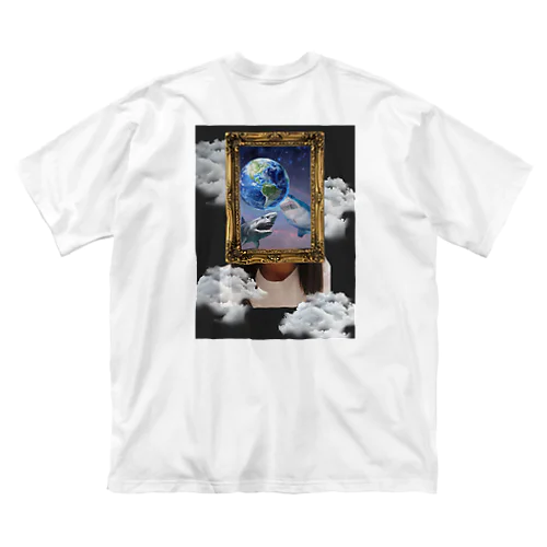 サメ🦈2(バックプリント) ビッグシルエットTシャツ