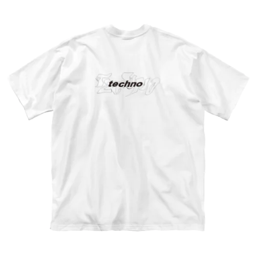10_techno ビッグシルエットTシャツ