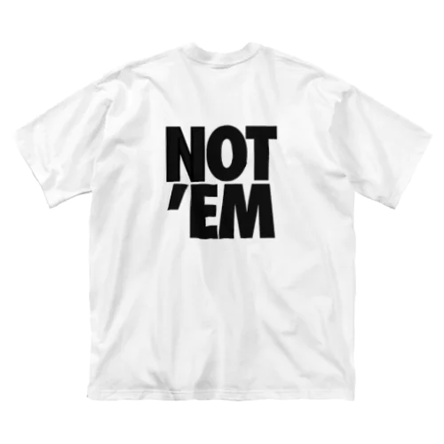 NOT‘EMロゴ/両面プリント ビッグシルエットTシャツ