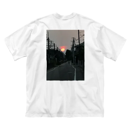 えぐめの夕焼け ビッグシルエットTシャツ