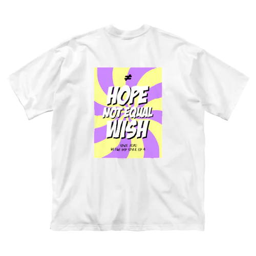 retro pop style ep4 / yellow x purple ビッグシルエットTシャツ