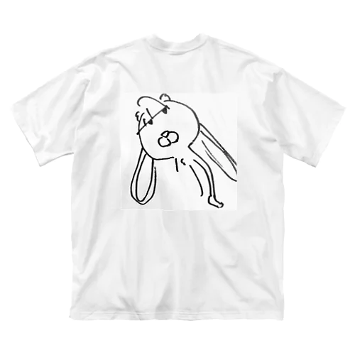 気だるげなうさぎ ビッグシルエットTシャツ