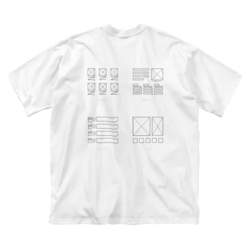 デザインの4大原則 4DesignPrinciples　文字あり ビッグシルエットTシャツ