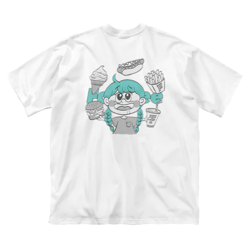 burgerビッグシルエットTee Big T-Shirt