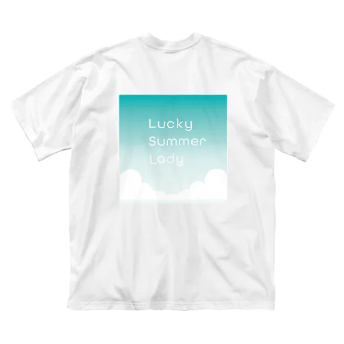 lucky summer lady ビッグシルエットTシャツ