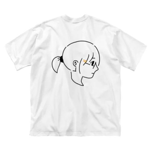 仕事中の女性 ビッグシルエットTシャツ