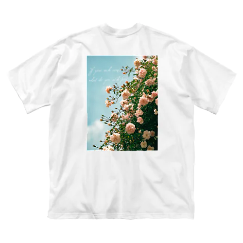 薔薇　英語ver ビッグシルエットTシャツ