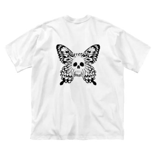 Butterfly&Skull ビッグシルエットTシャツ