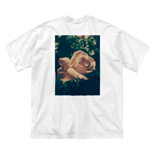 夜の薔薇 ビッグシルエットTシャツ