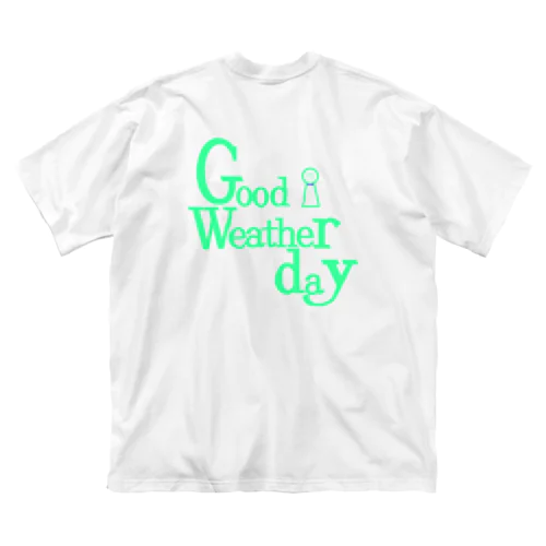 goodweathrday_ロゴビッグT2 ビッグシルエットTシャツ