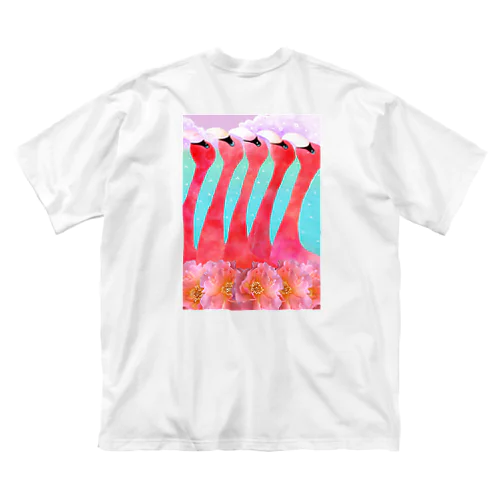 ピンクフラミンゴ ビッグシルエットTシャツ