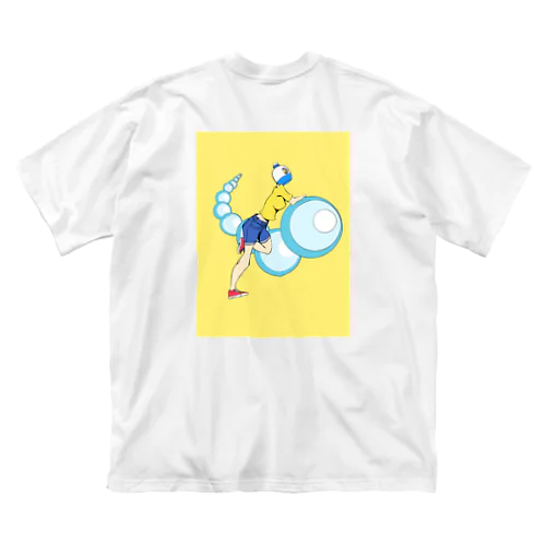 洗剤の女の子 ビッグシルエットTシャツ