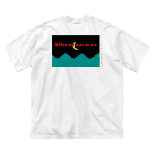 after summer wave ビッグシルエットTシャツ