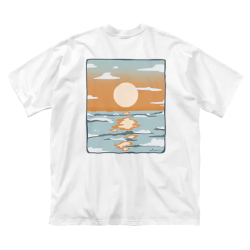 夕焼けの海 ビッグシルエットTシャツ